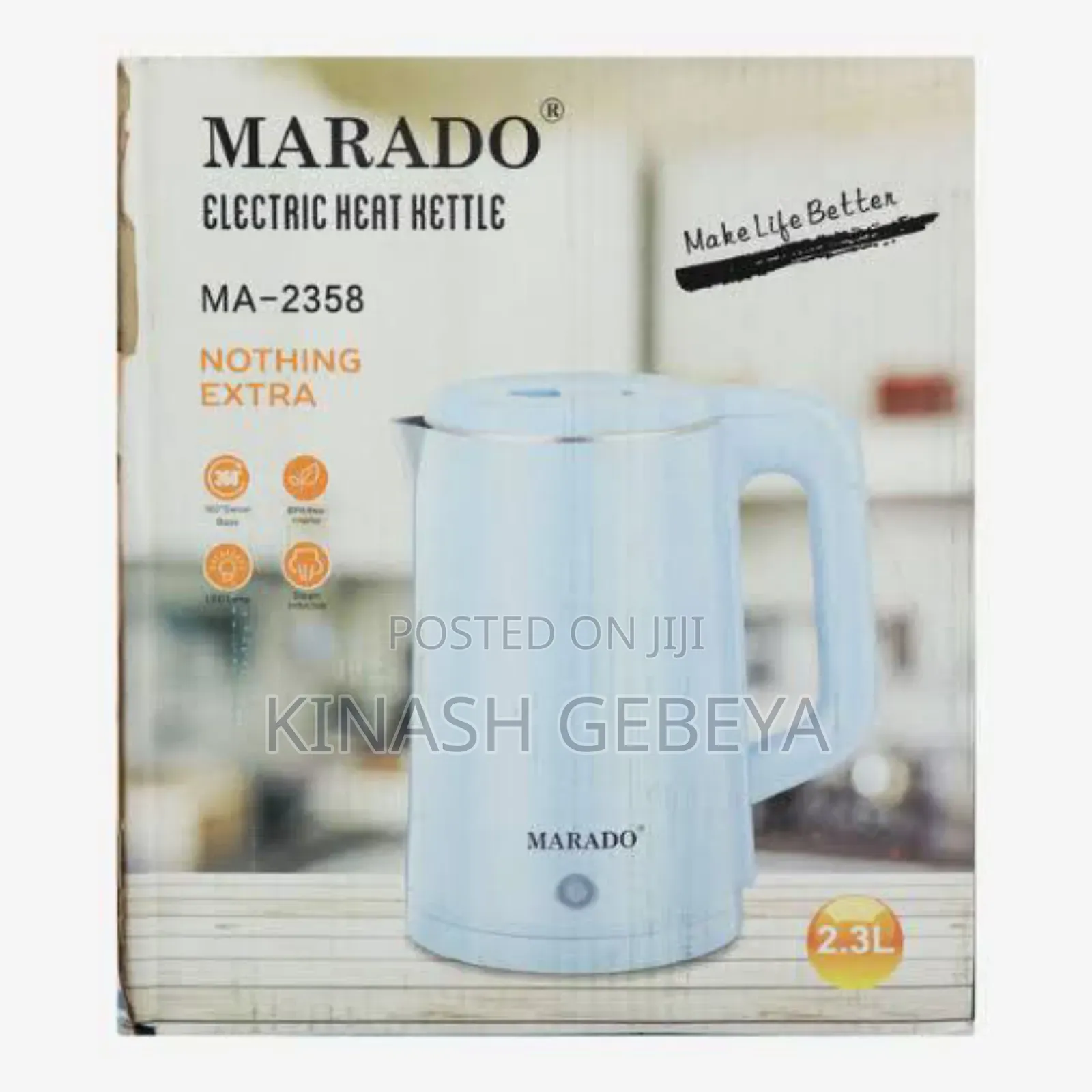Marado Electric Heat Kettle(2.3litre Capacity)