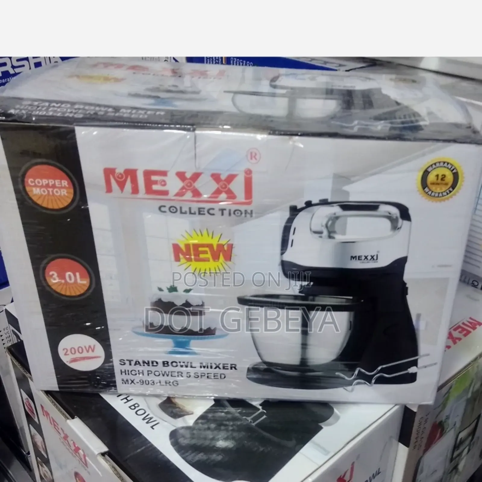 Mexxi Stand Bowl Mixer 3l