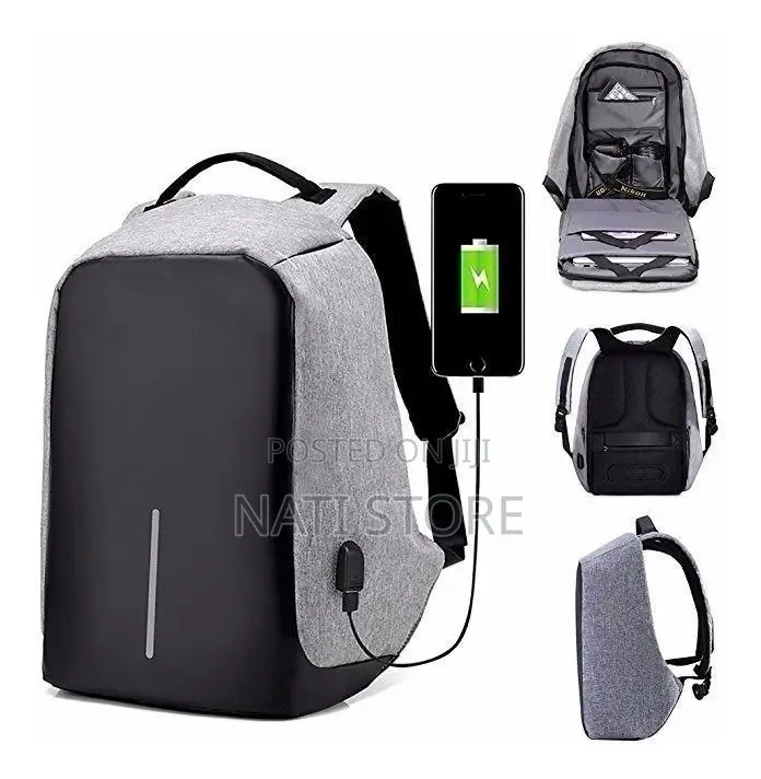 Anti-Theft Backpack With Usb Charging Port