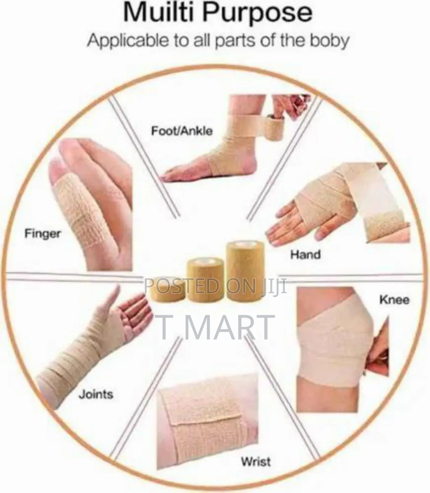 3 in 1 Sport Self Adhesive Elastic Bandage