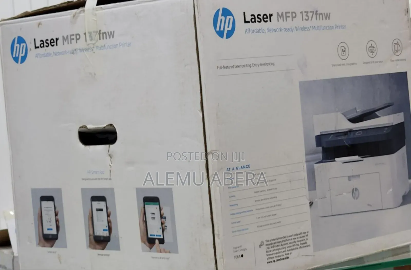 Hp Laser MFP 137fnp Affordable Network Ready Wireless Multifunctio