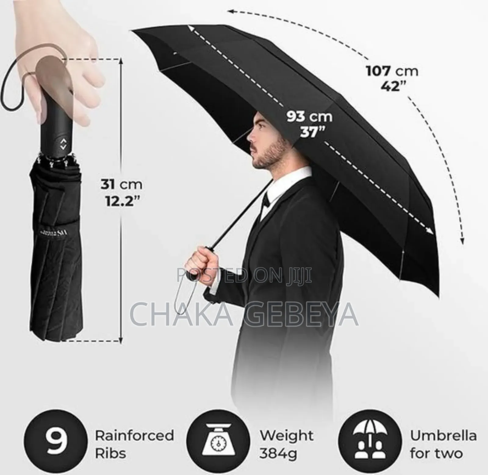 Automatic Uv Protection Pocket Umbrella | Phone Size, Rain Or Shine
