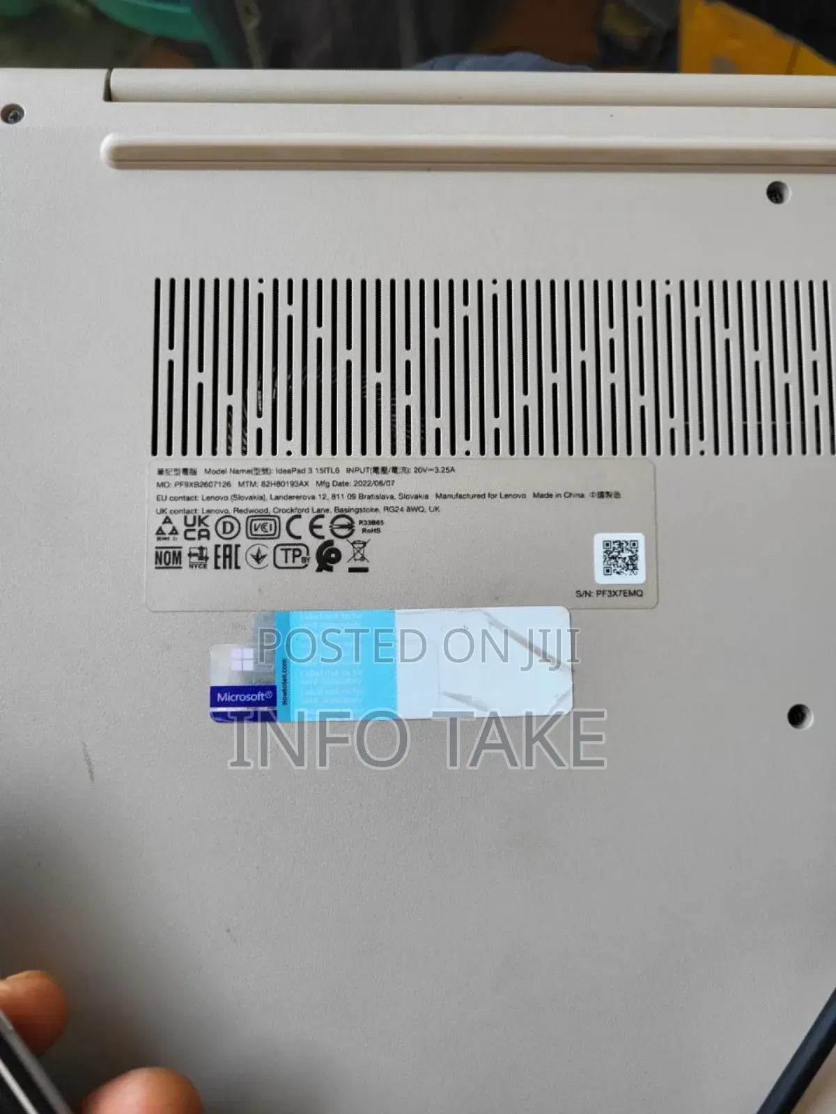 New Laptop Lenovo Ideapad 3 8GB Intel Core I3 SSD 256GB