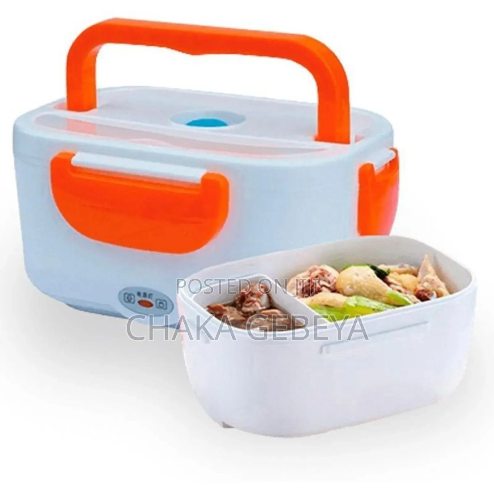 2-compartment Heated Lunch Container For Office Travel