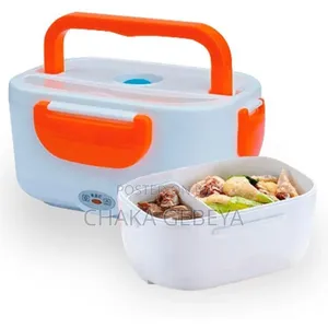 2-compartment Heated Lunch Container For Office Travel