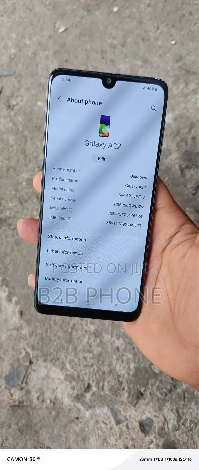 Samsung Galaxy A22 128 GB Pink