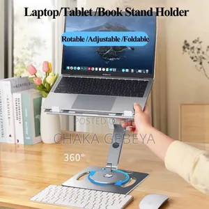 Laptop Stand Fan With 360° Rotating Base