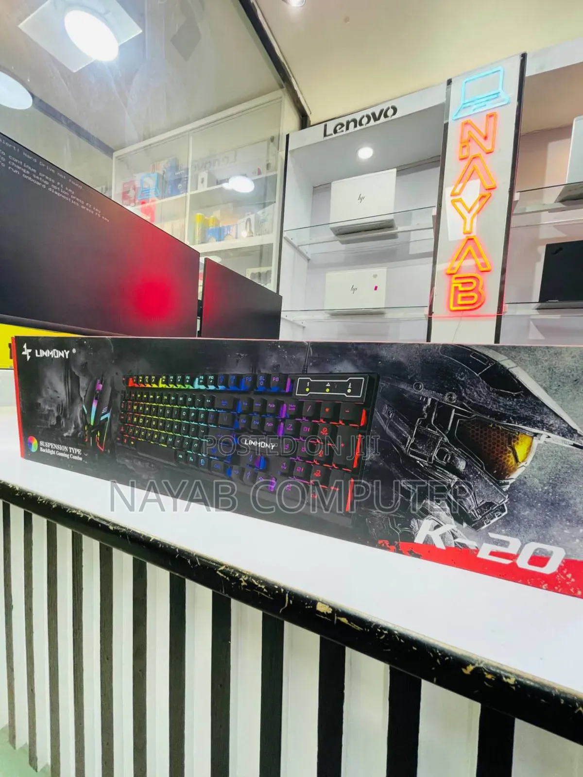 የሚበራ Gaming Keyboad and Mous3