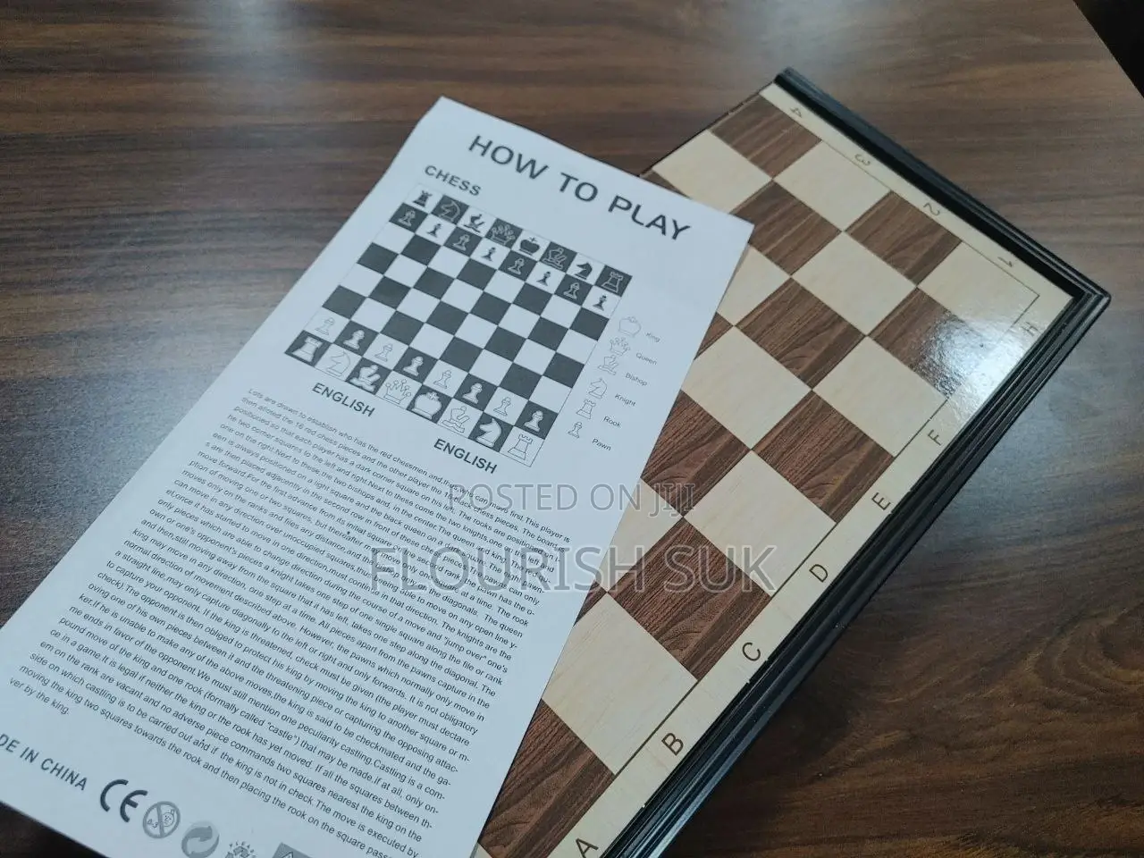 Foldable Chess Board – Complete Set – New