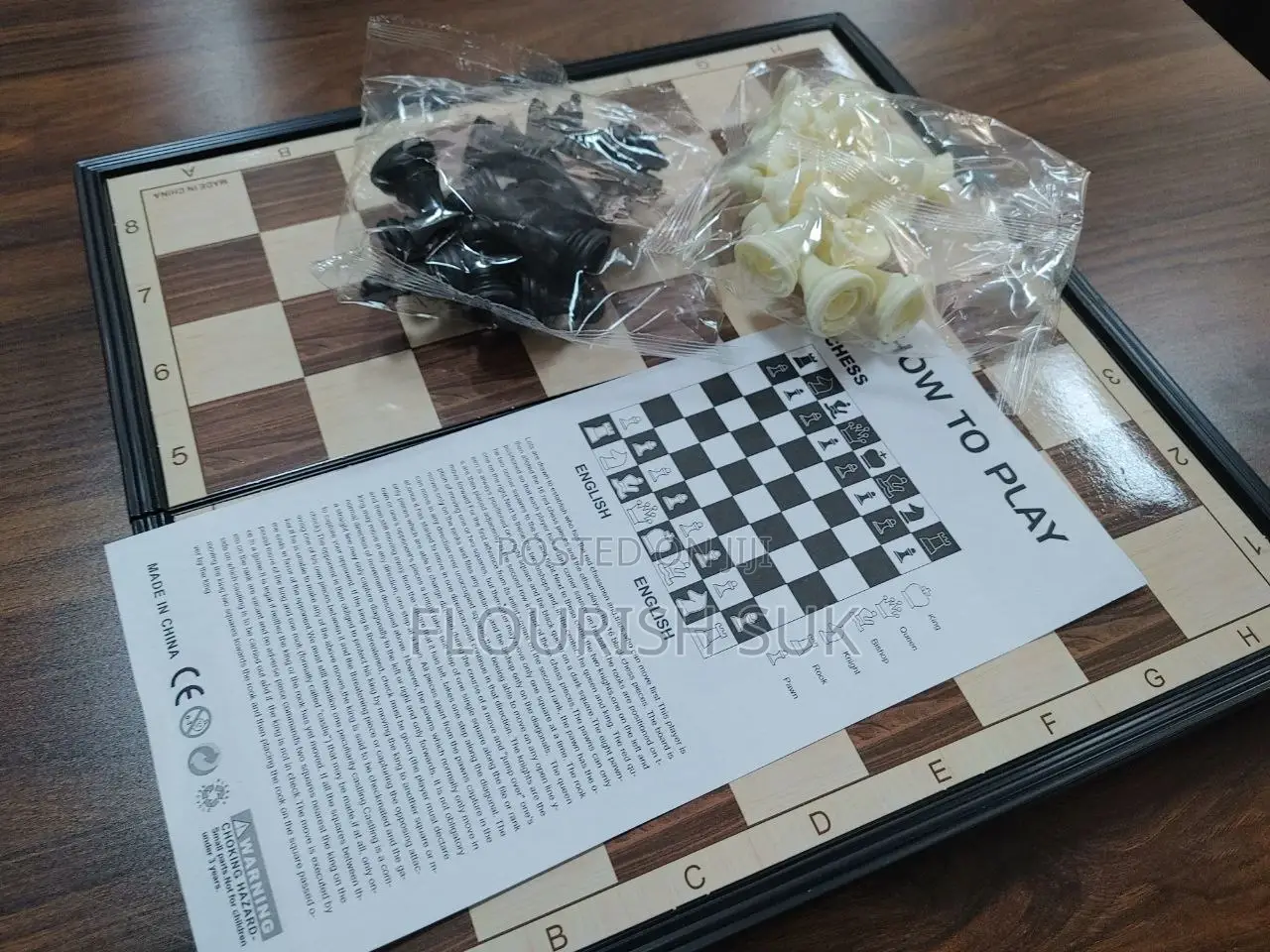 Foldable Chess Board – Complete Set – New