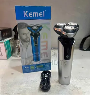 Kemei Rechargeable Electric Shaver, Model Km-773. Key Features Includ