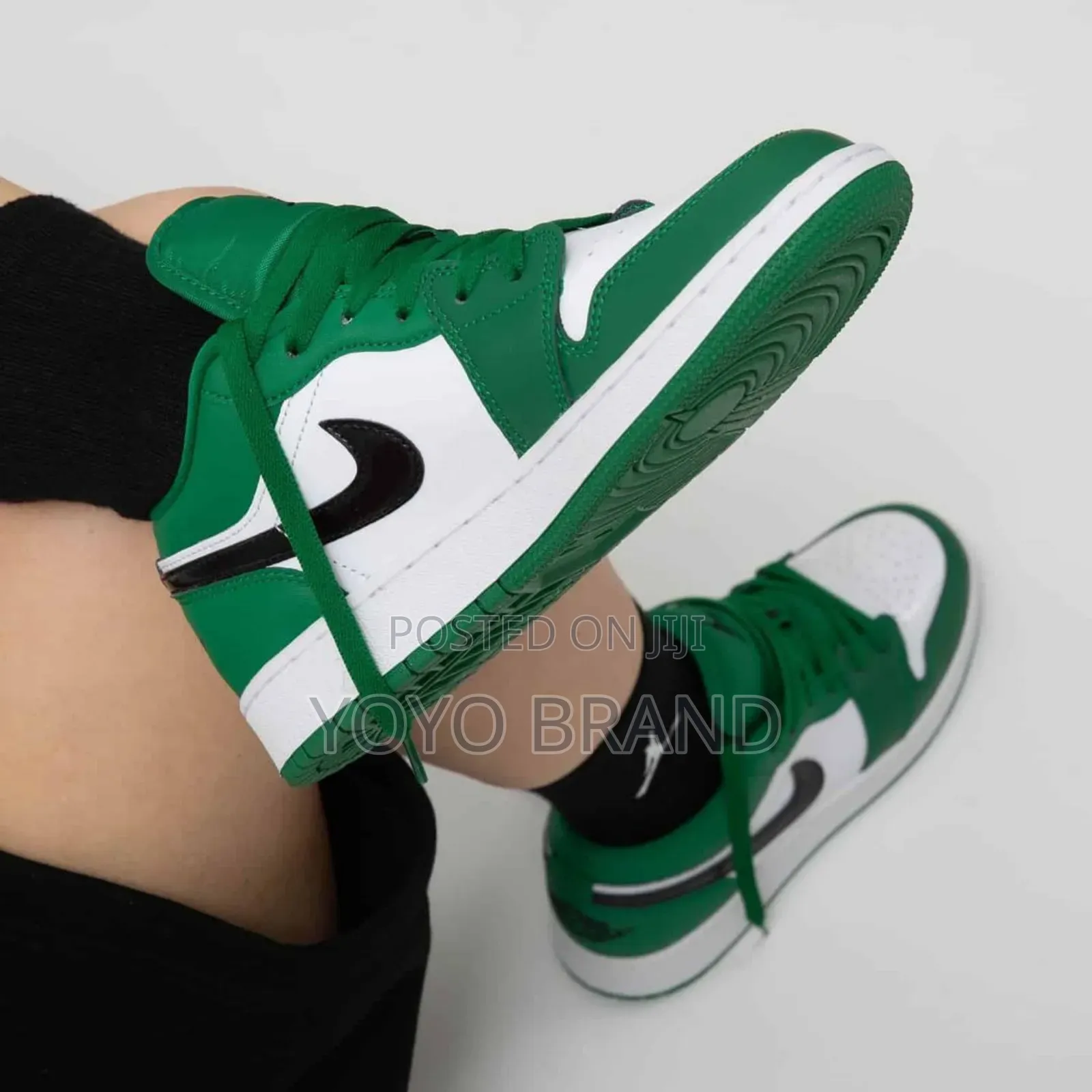 Air Jrdan Low Pin Green Fashion Sneaker