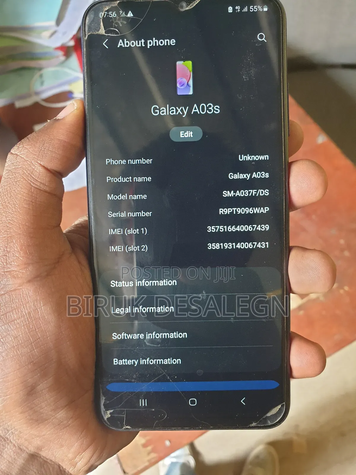 Samsung Galaxy A03s 32 GB Blue