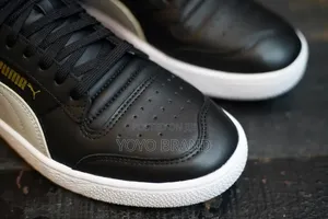 Puma Ralph Sampson Mid Black Fashion Shoes