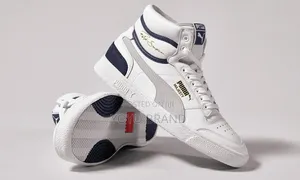 Puma Mid Ralph Sampson White /Blue Fashion Sneaker