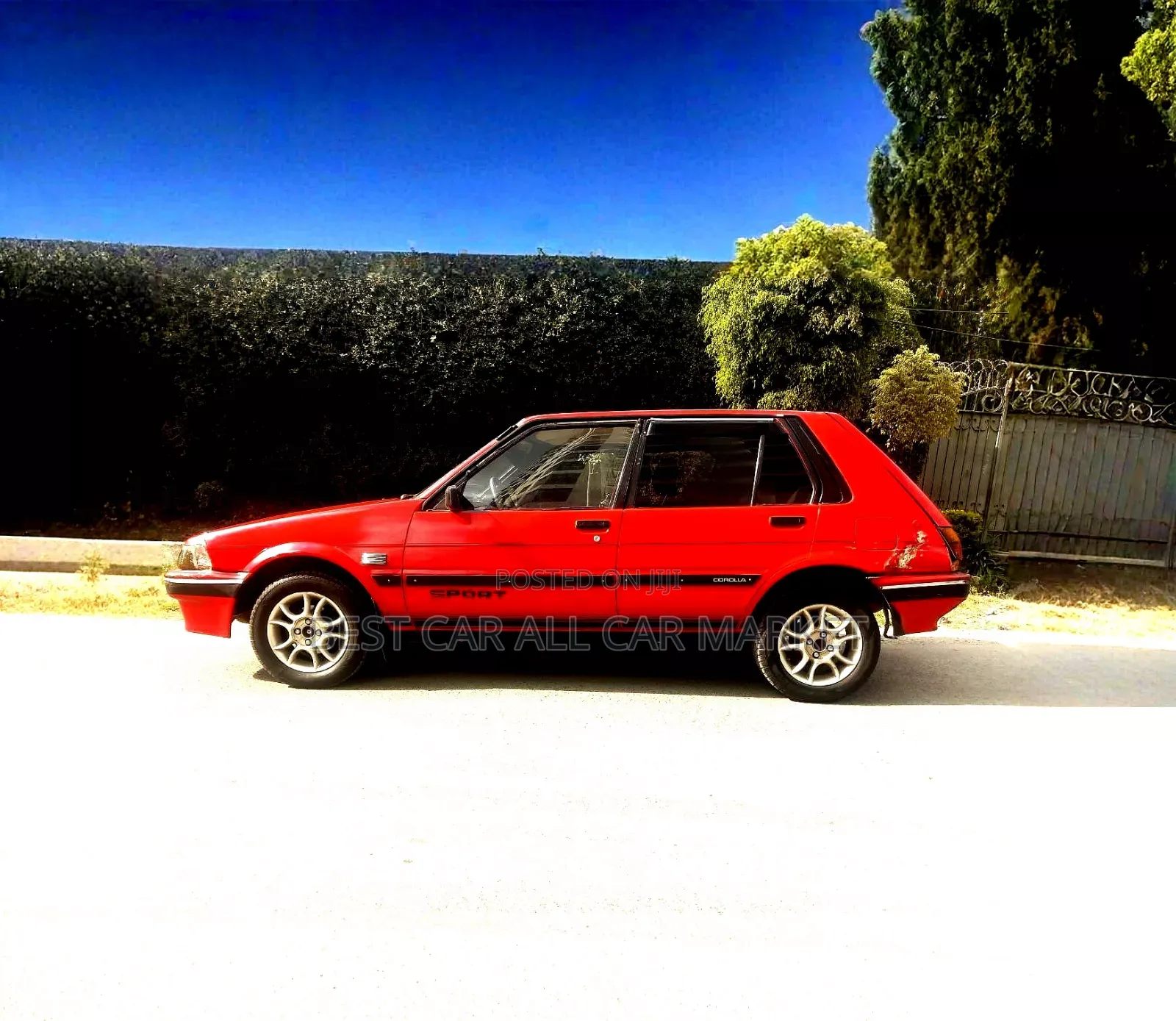 Toyota Corolla II 1987 Red