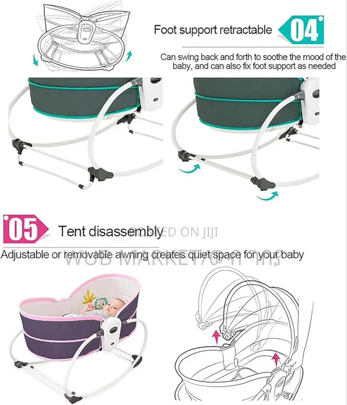 Mastela 5 in 1 Rocker Bassinet