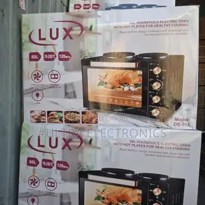 Lux 60l Household Electric Oven With Hot Plates.