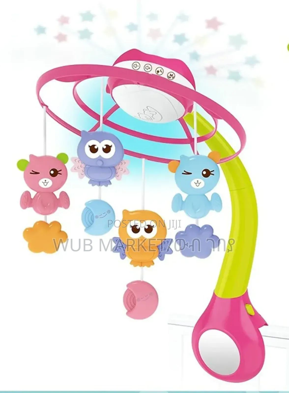 Projection and Night Light Remote Control Bed Bell