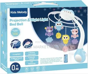 Projection and Night Light Remote Control Bed Bell