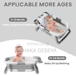Complete Bath Tub + Scoop + Bucket + Strainer in One Collapsible Kit