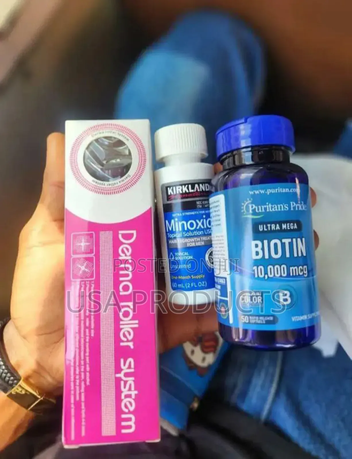 Minoxidil 5% and Biotin