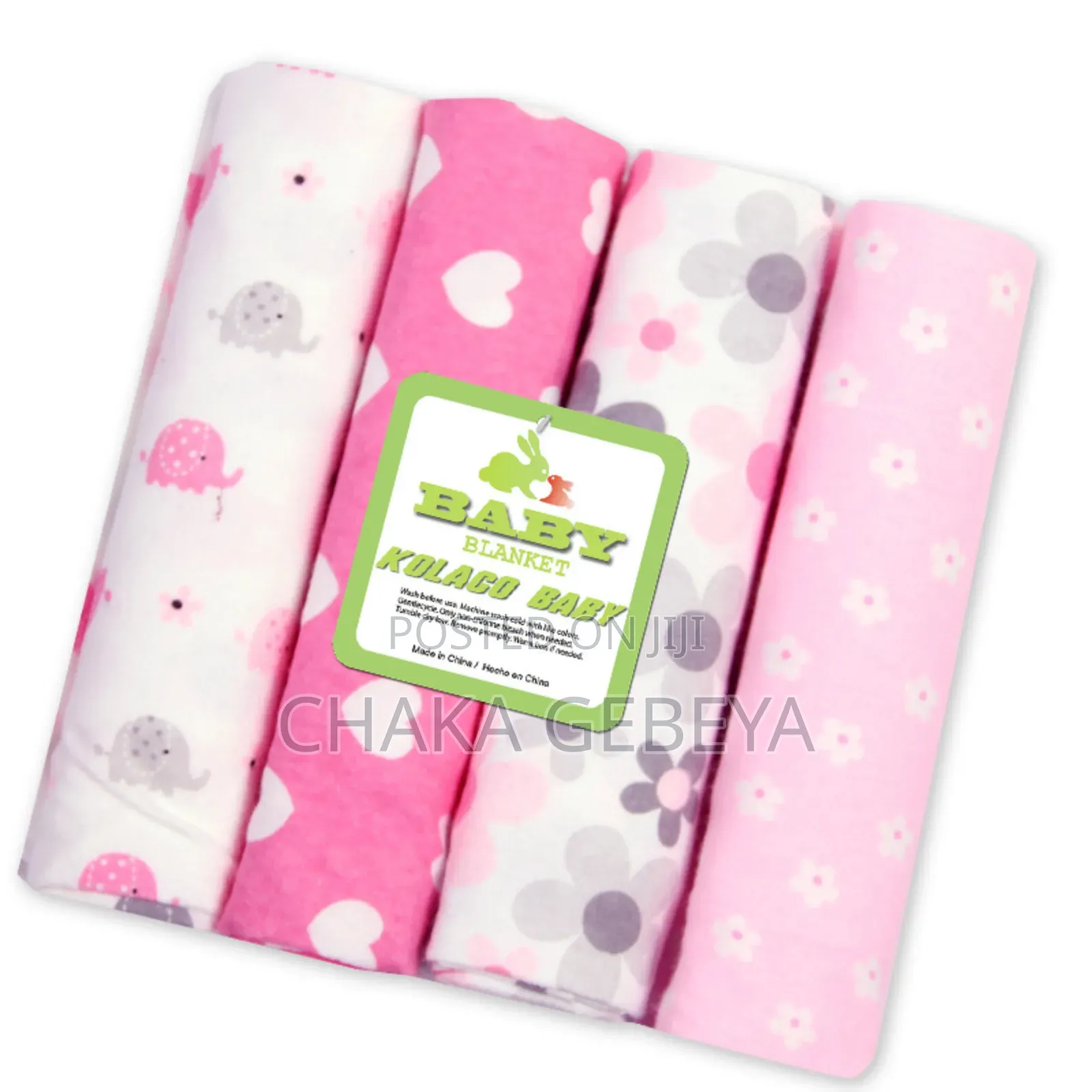 4 ቁርሶች ፍላኔል የሕጻን መቀበያ ሽፋን | Soft Baby Swaddle Receiving Blanket Set