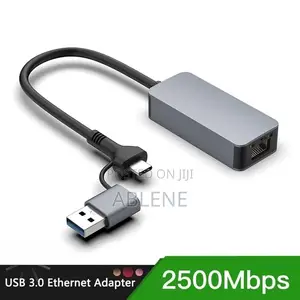 Enternet Adapter Rg45 to Usb Type C and A
