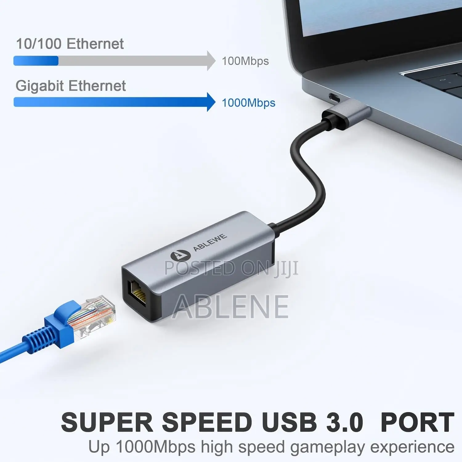 Enternet Adapter Rg45 to Usb Type C and A