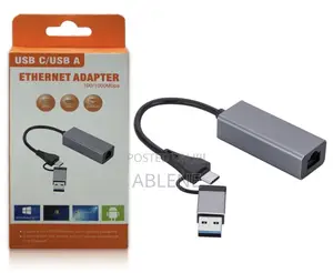 Enternet Adapter Rg45 to Usb Type C and A