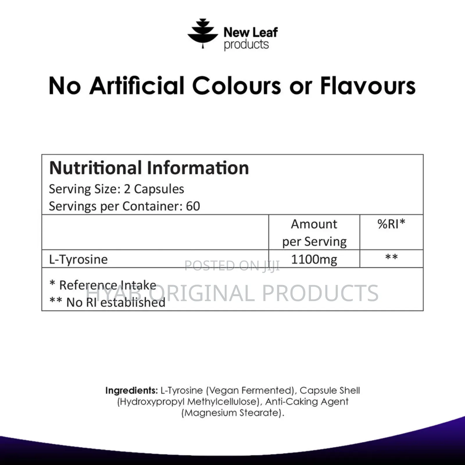 L-Tyrosine, 1100mg ( 120capsules)