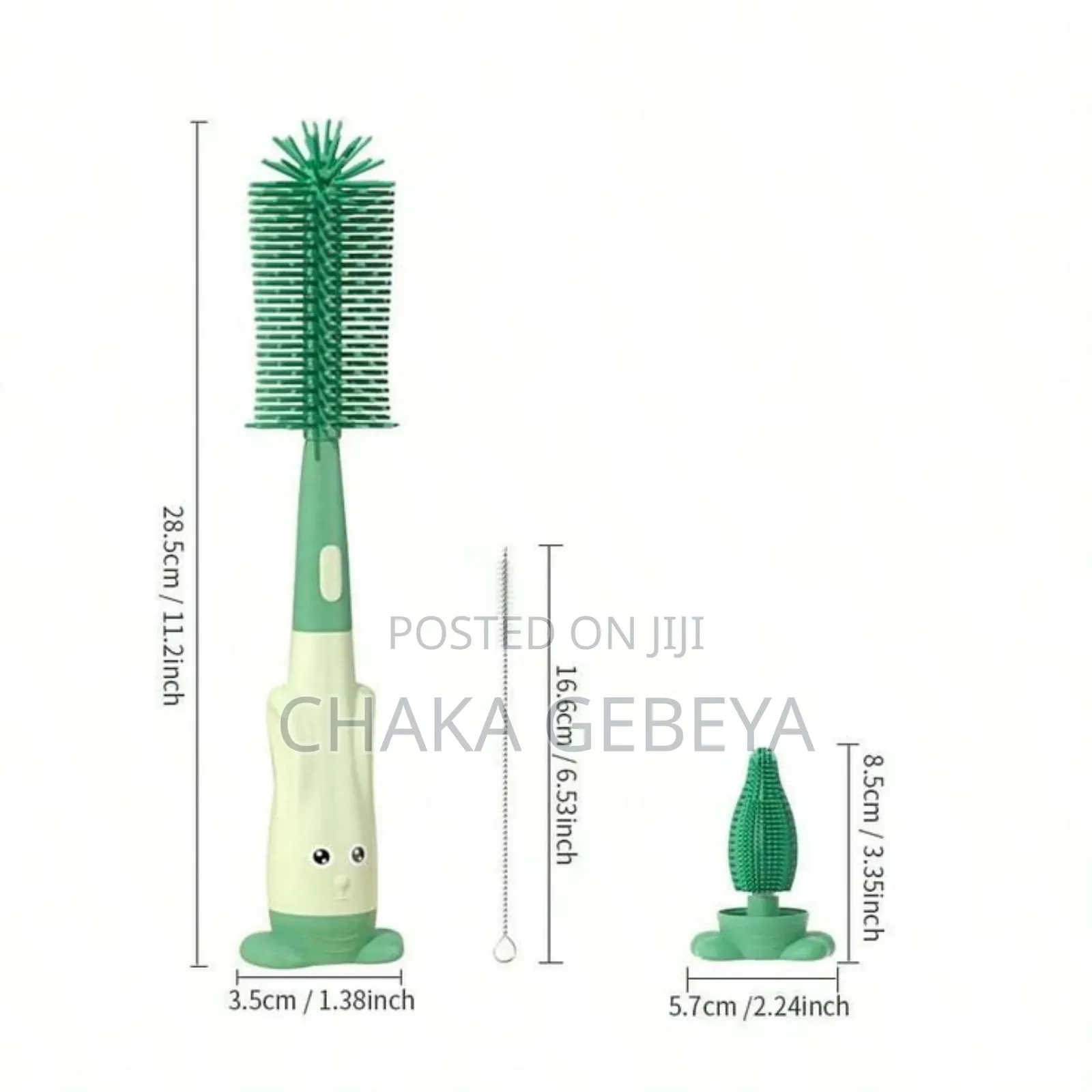 3በ1 ሲሊኮን የጡጦ ማጽዳት ብሩሽ | Silicone Baby Bottle Brush With 3 Functions