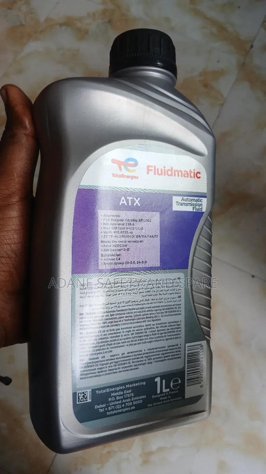 Total Steering Oil Atf መሪ ዘይት 1lt