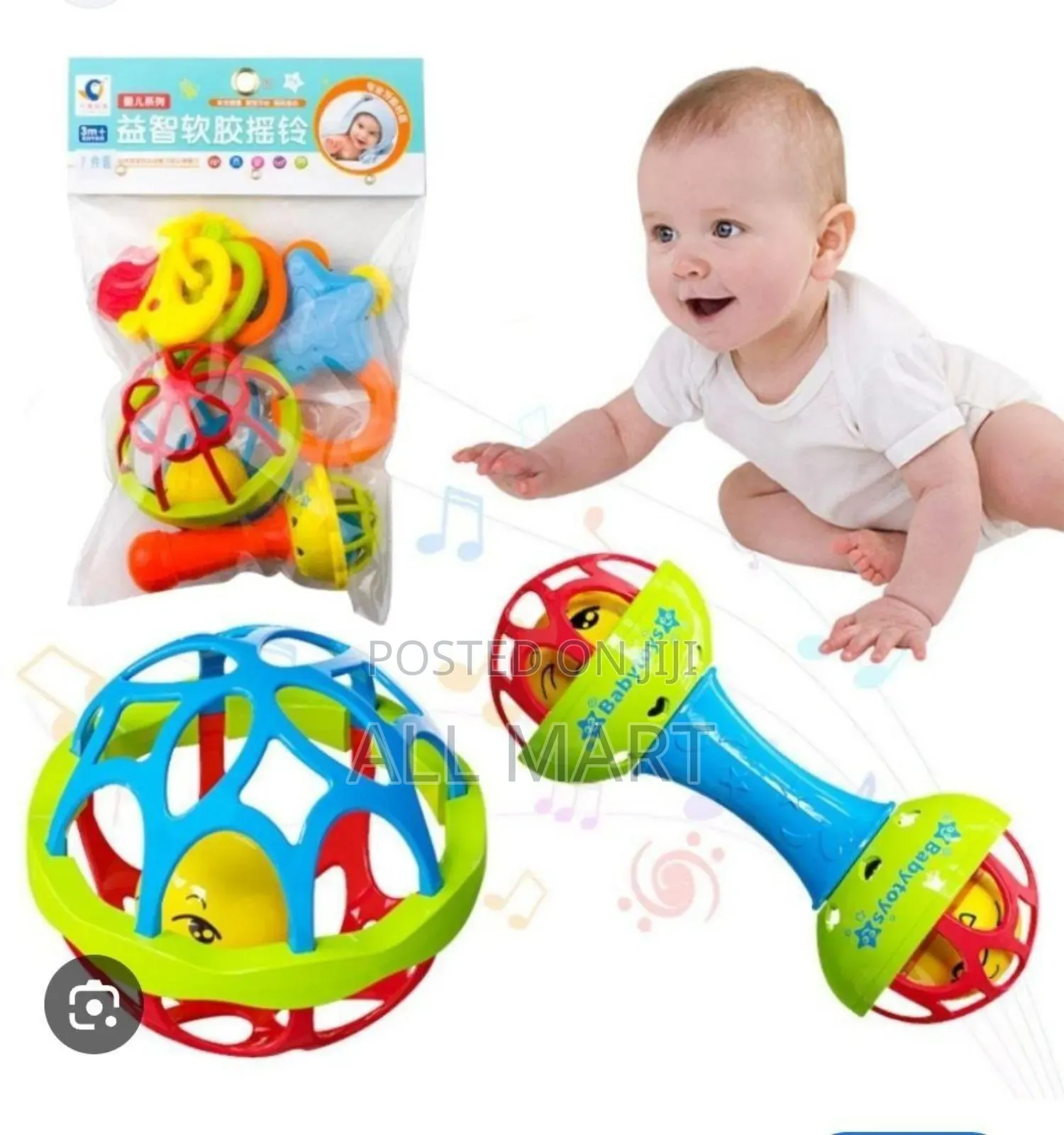 8 Pieces Baby Rattle