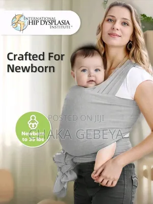 Premium Ring Sling Baby Wrap Carrier - Ergonomic Adjustable