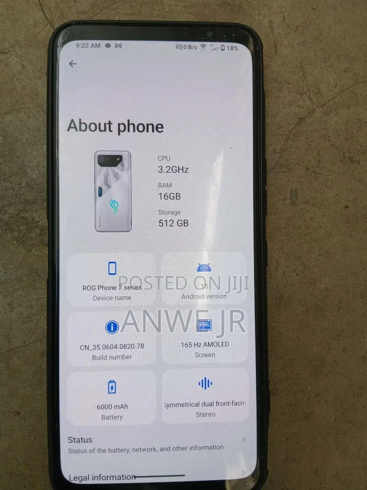 Asus ROG Phone 7 512 GB White