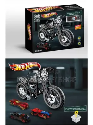 Hot Wheels Metal Motorcycle Construction Set