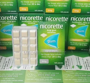 Nicotine ማስቲካ 4mg , 2mg Gum