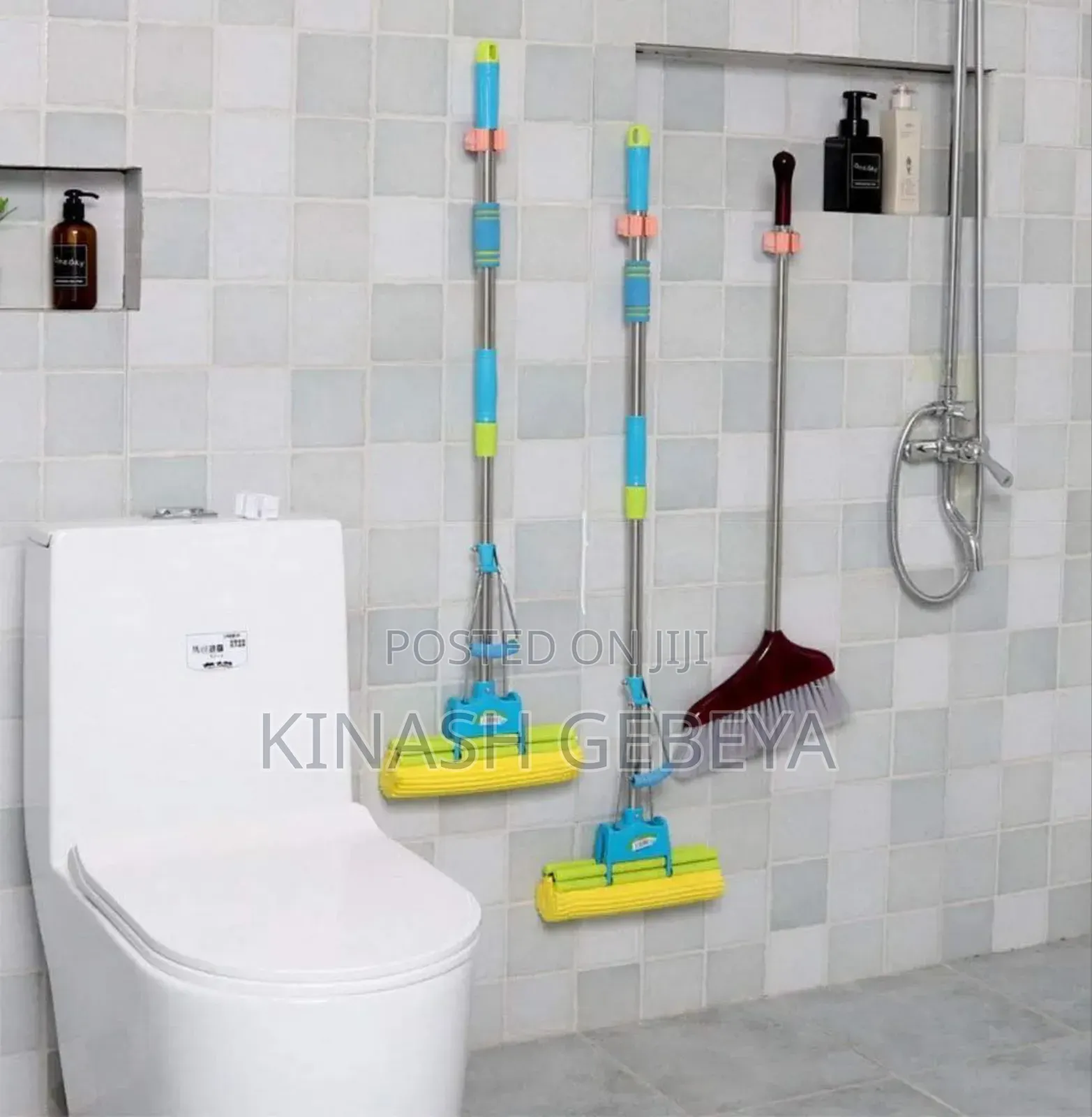 2pcs High Quality Wall Mounted Strong Mop Hook