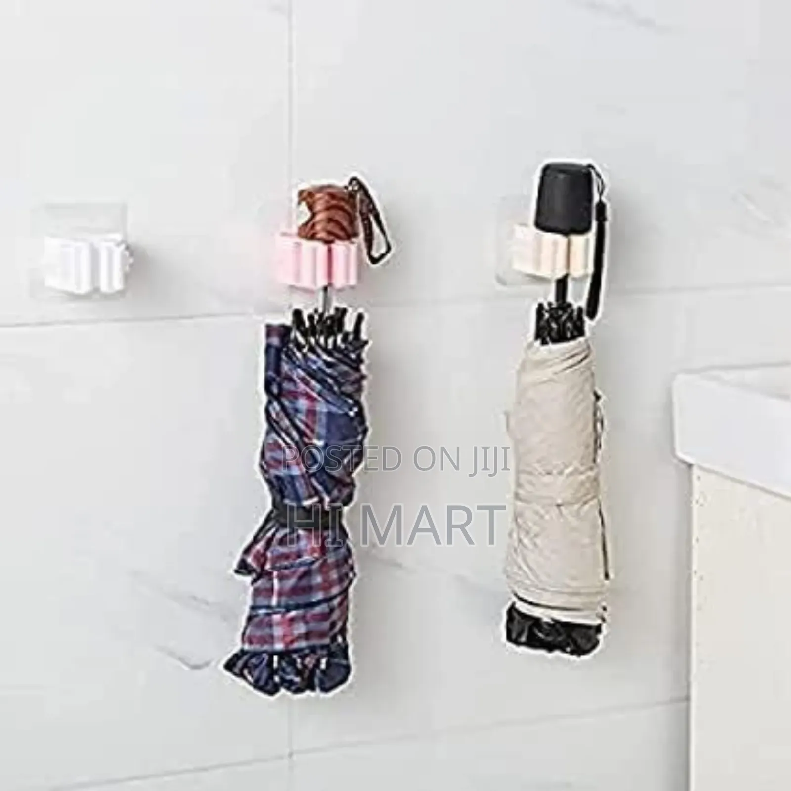 2pcs Punch Free Wall Mounted Strong Mop Hook