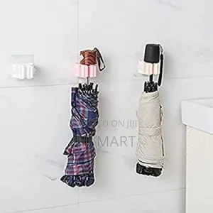 2pcs Punch Free Wall Mounted Strong Mop Hook