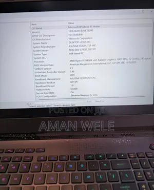 New Laptop Asus ROG Strix G16 G614 16GB AMD Ryzen 9 SSD 1T