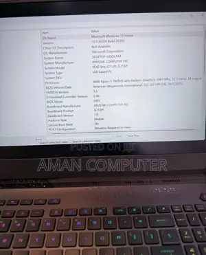 New Laptop Asus ROG Strix G16 G614 16GB AMD Ryzen 9 SSD 1T