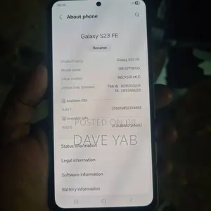 New Samsung Galaxy S23 FE 128 GB Black