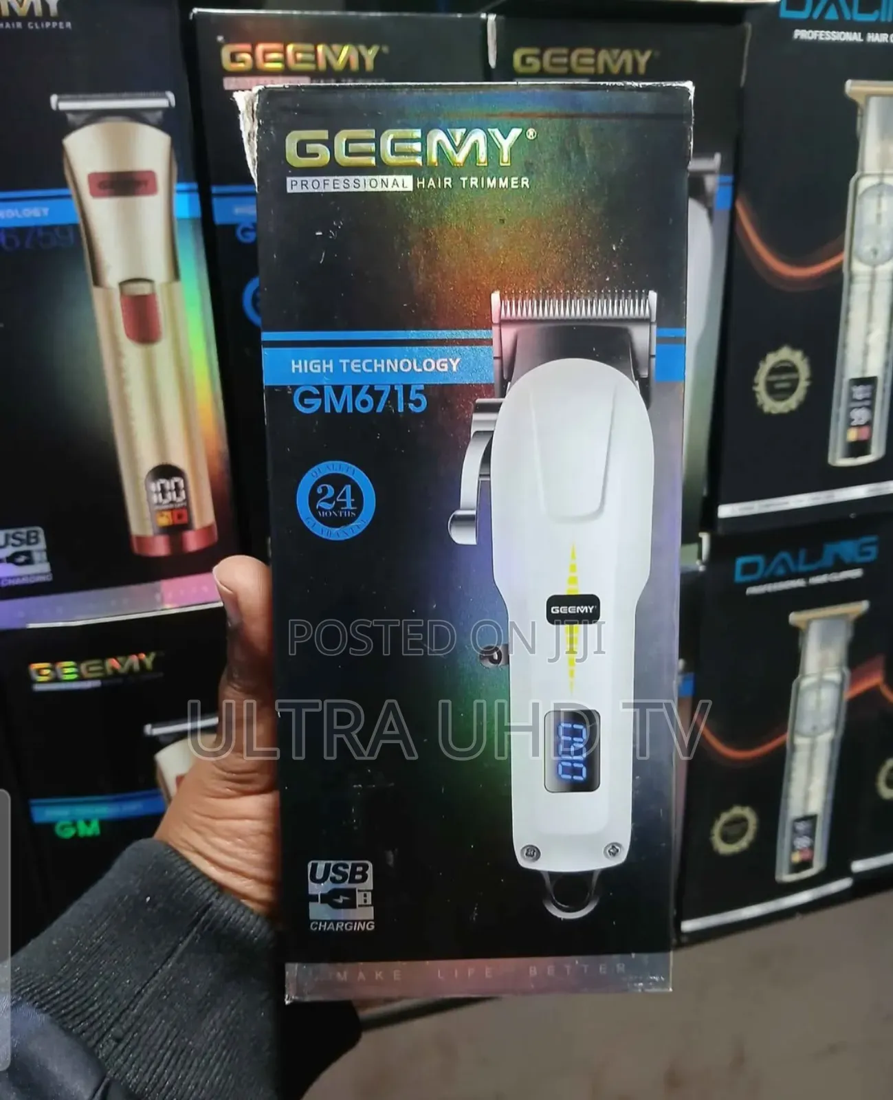 Geemy Gm-6715 Professional Rechargeable Hair Trimmer.