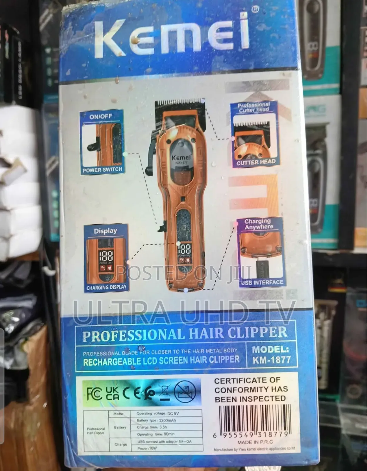 Kemei Km-1877 Professional Hair Clipper.