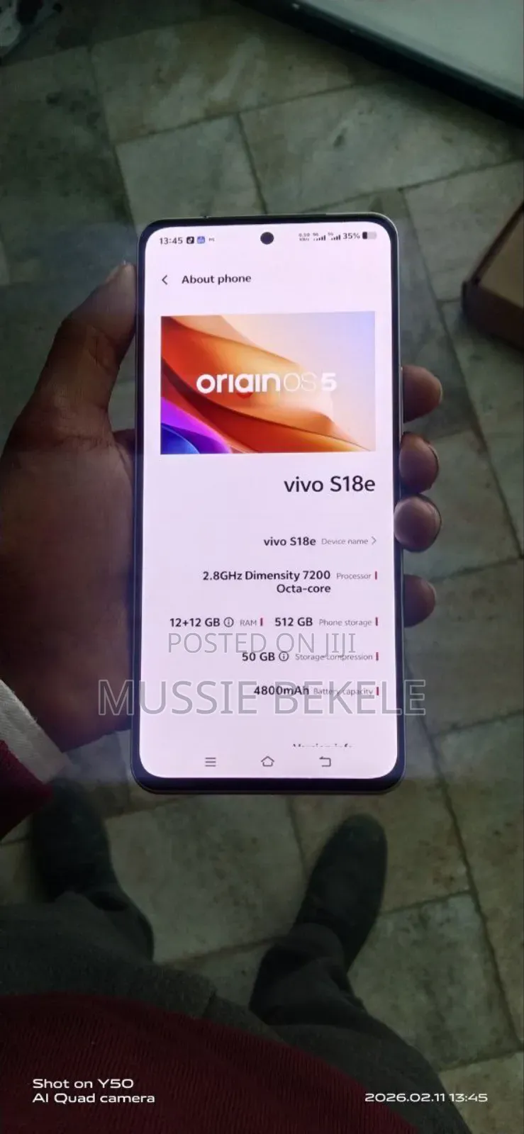 New Vivo S20 512 GB Gray