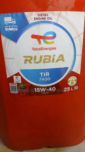 Total Oil 15w40 25l Rubia Diesel Tir 7400 15w40 ቶታል የሞተር ዘይት 25ሊት