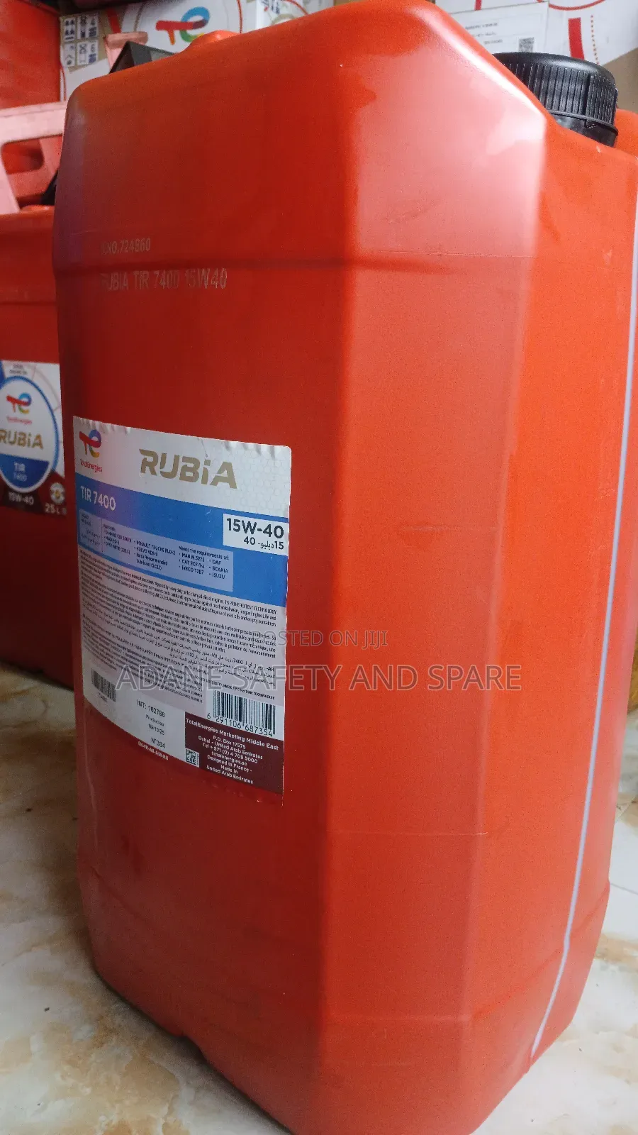 Total Oil 15w40 25l Rubia Diesel Tir 7400 15w40 ቶታል የሞተር ዘይት 25ሊት