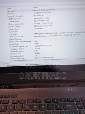 New Laptop Asus G71G 16GB AMD Ryzen 9 SSD 1T